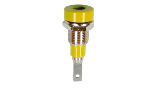 Connecteur Femelle de fiche banane 2 mm jaune