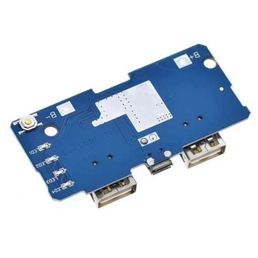 Module chargeur batterie Lithium 3.7 double USB 18650 5V 2A – Image 3