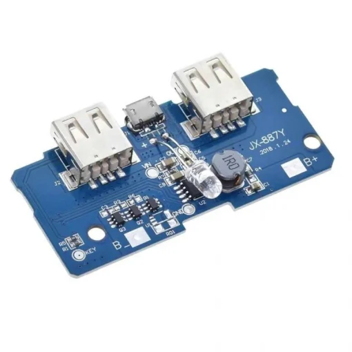 Module chargeur batterie Lithium 3.7 double USB 18650 5V 2A – Image 2