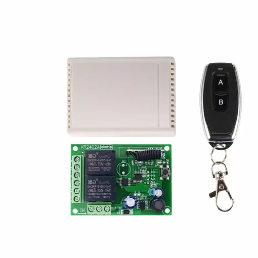 Kit commande 2 relais 433Mhz 220V + télécommande sans fils