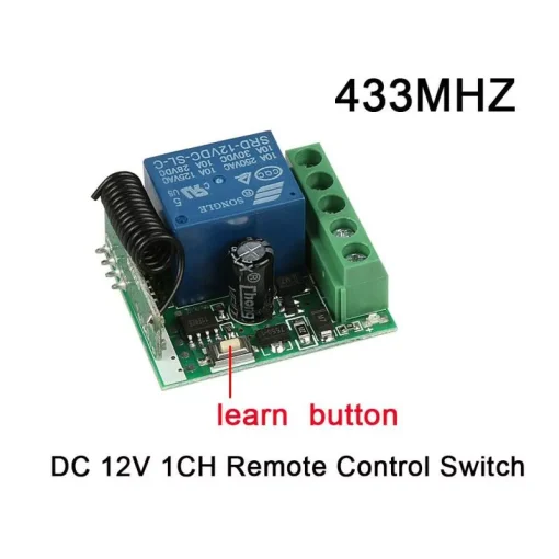 Module de relais 433MHz 12V + télécommande sans fils – Image 4